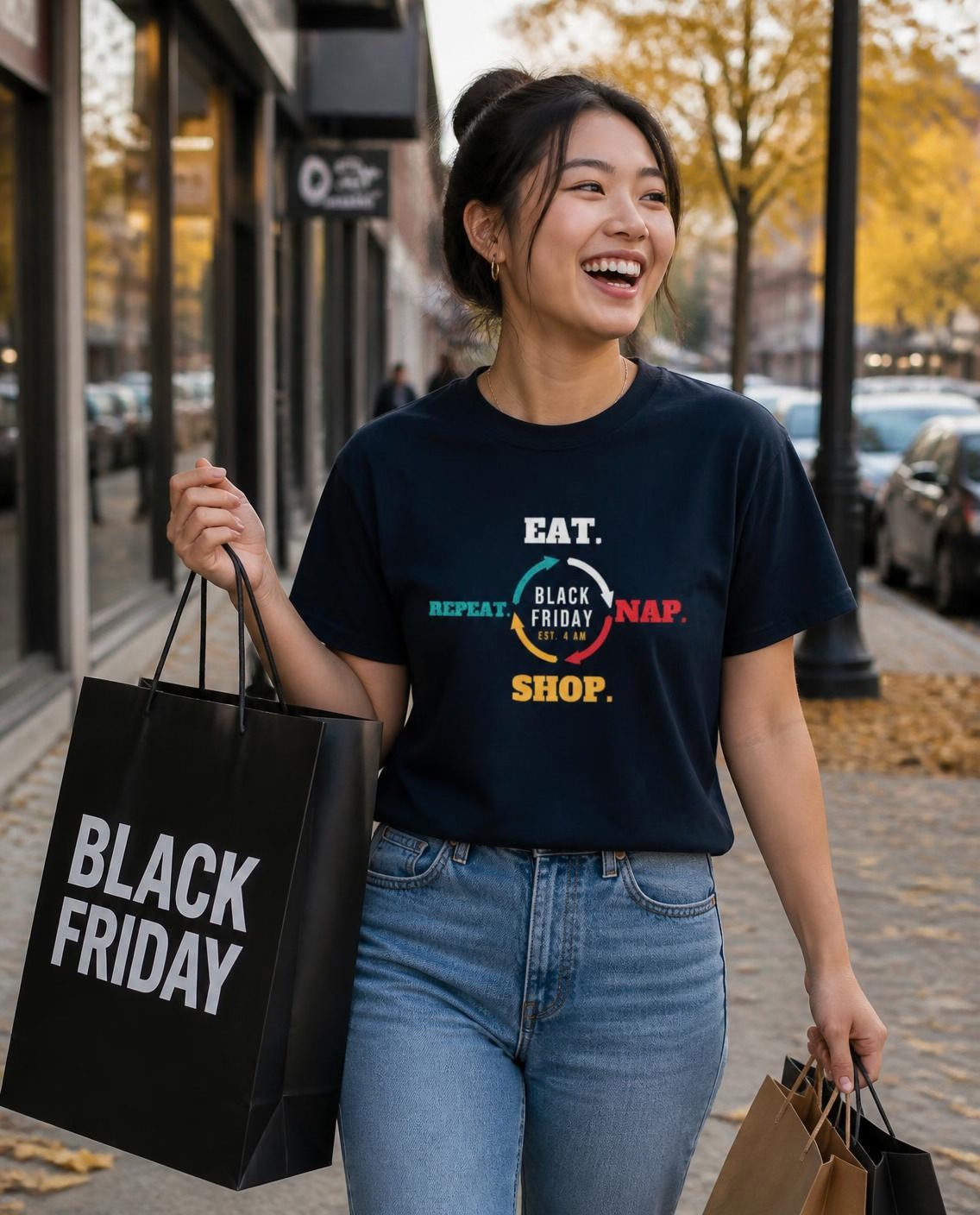 Eat Nap Shop Repeat tee, photo 1 of 1