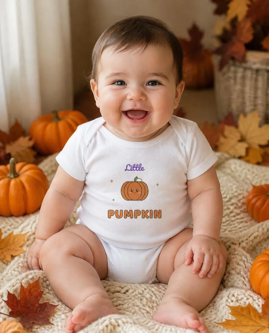 Little Pumpkin baby bodysuit