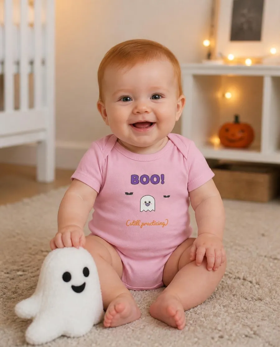 Boo, Still Practicing baby bodysuit