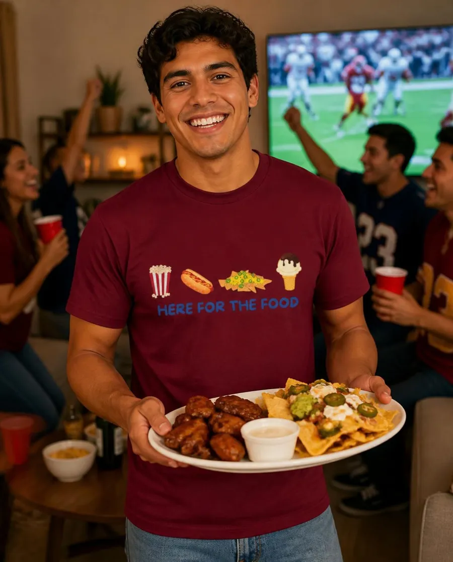 Here for the Food, Not the Sports tee