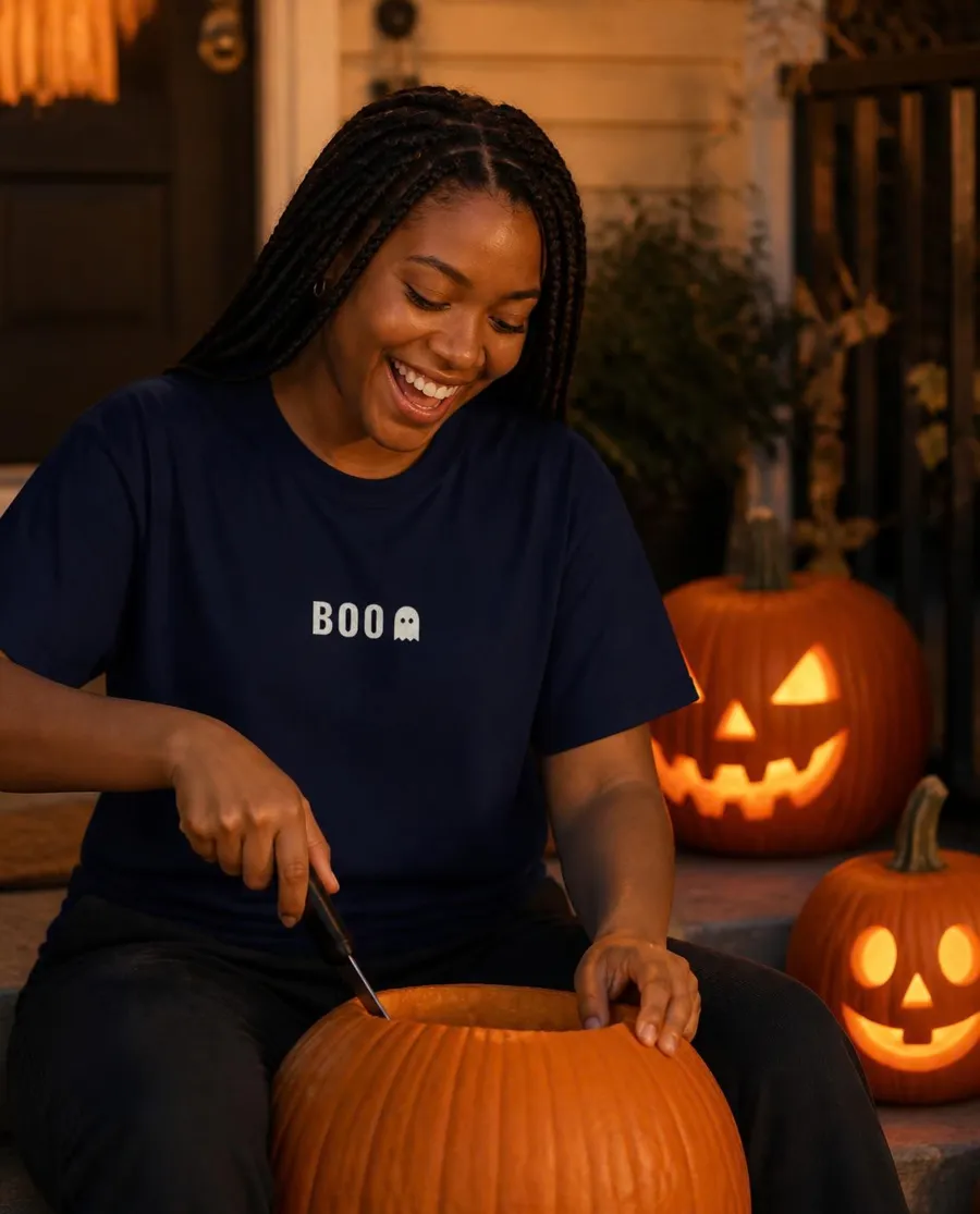 Boo Ghost comfort colors tee