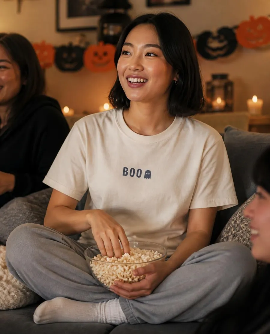 Boo Ghost comfort colors tee