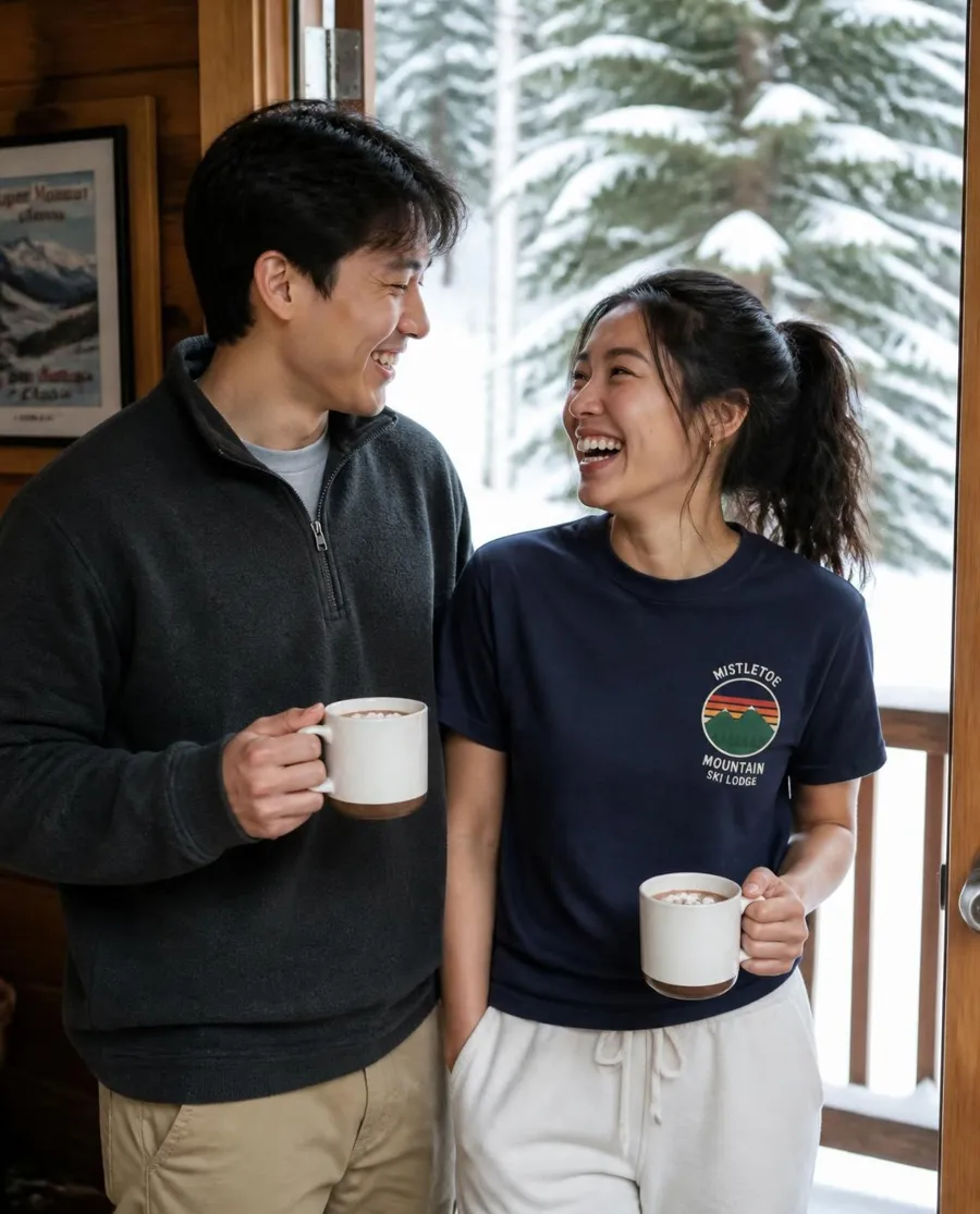 Mistletoe Mountain comfort colors tee