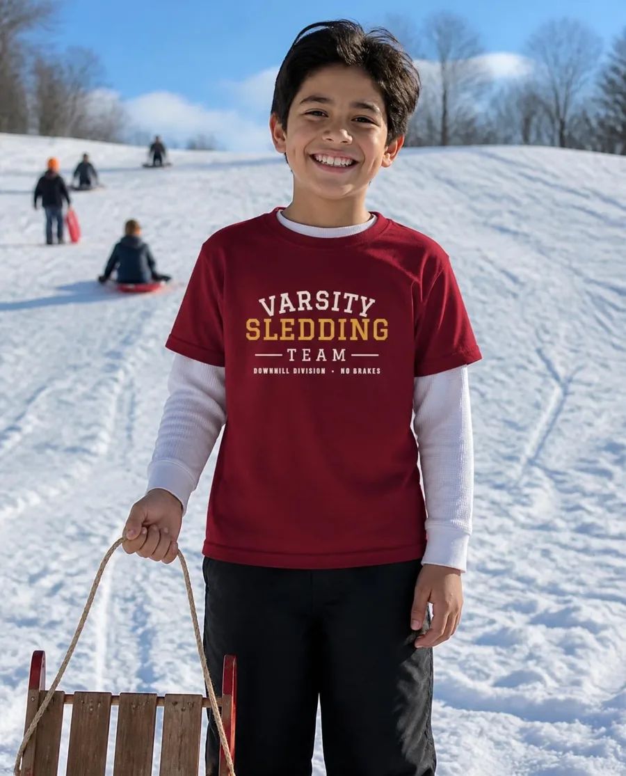 Varsity Sledding Team youth tee