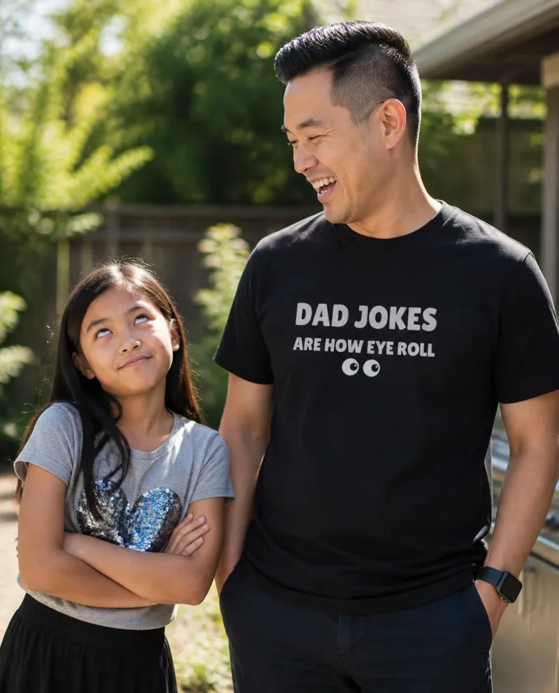 Dad Jokes Are How Eye Roll tee