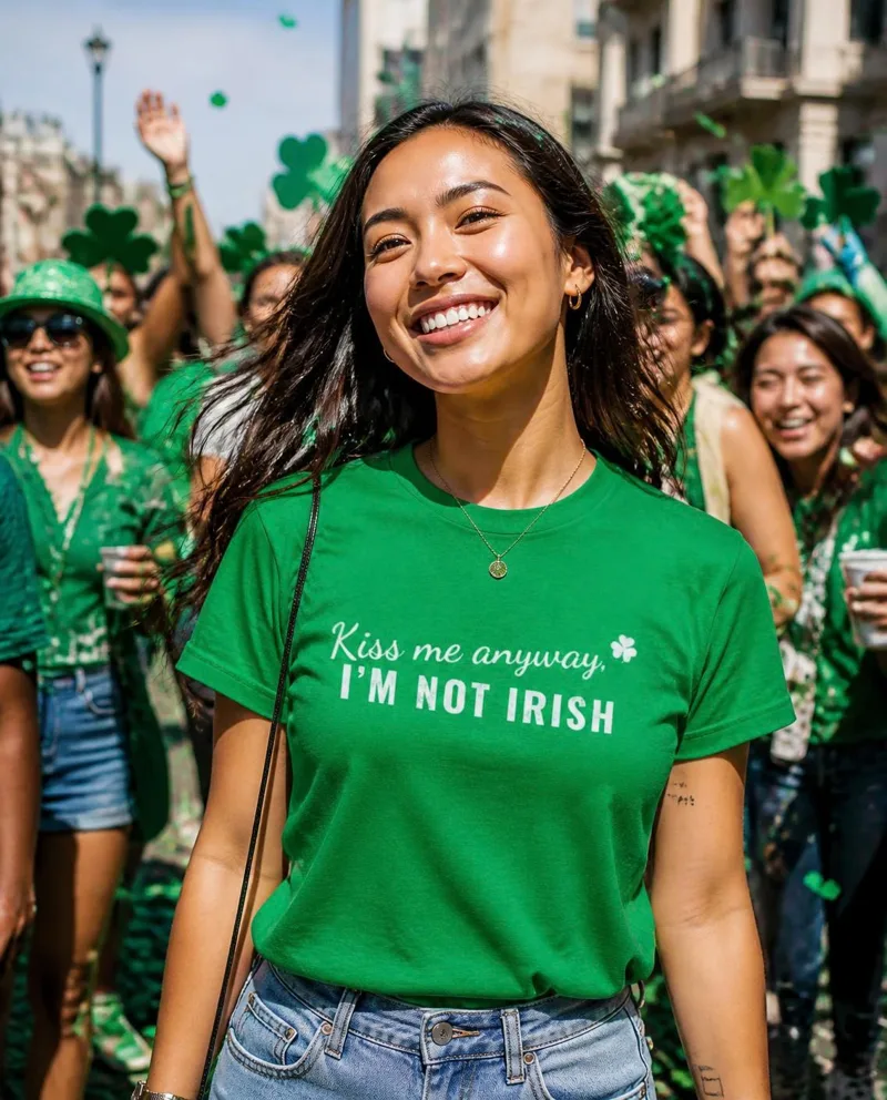 Kiss Me Anyway, I'm Not Irish tee