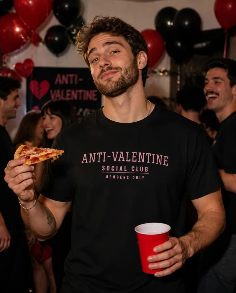 Anti-Valentine Social Club comfort colors tee