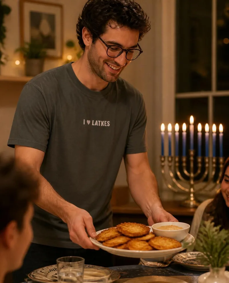 I Love Latkes comfort colors tee