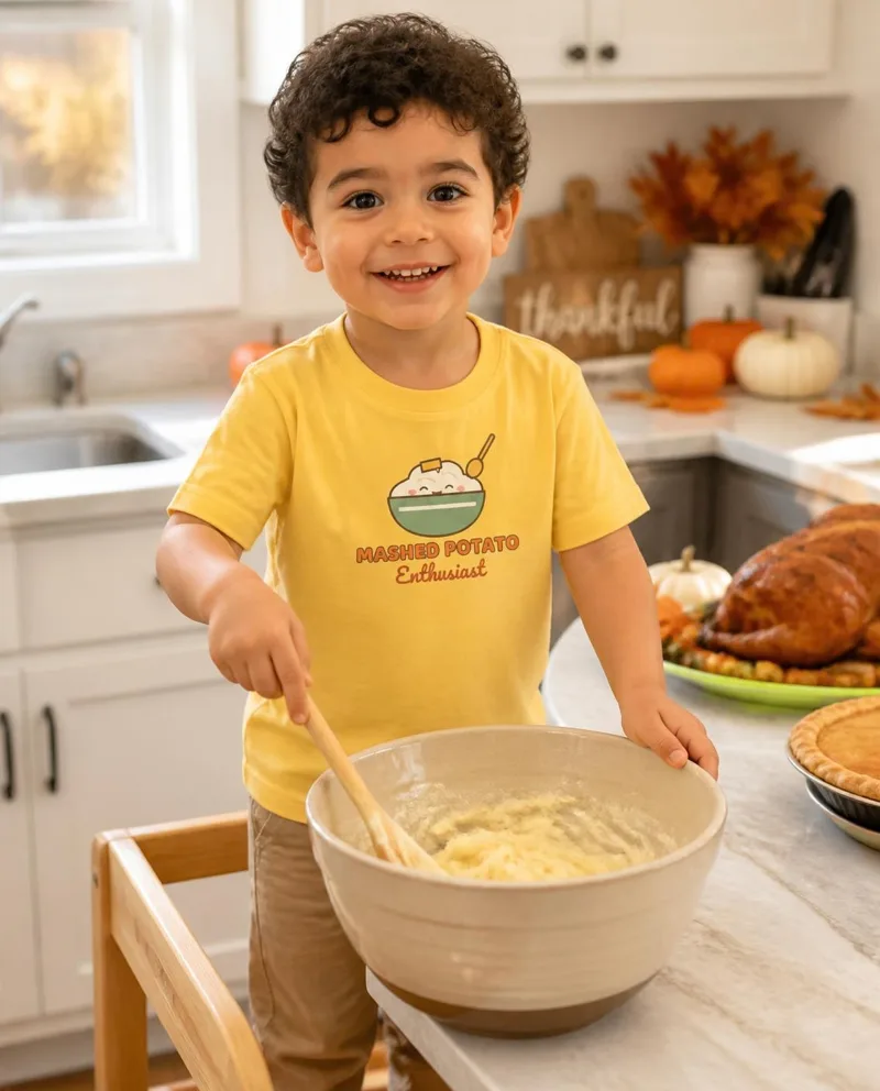 Mashed Potato Enthusiast toddler tee