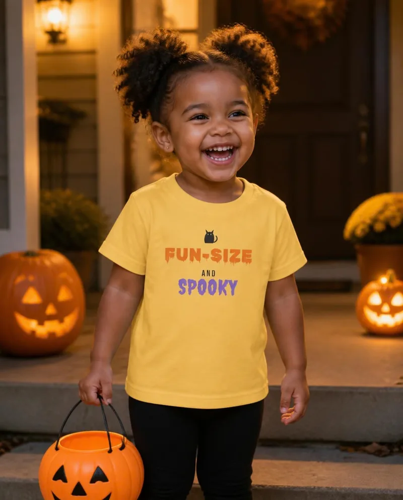 Fun-Size and Spooky toddler tee