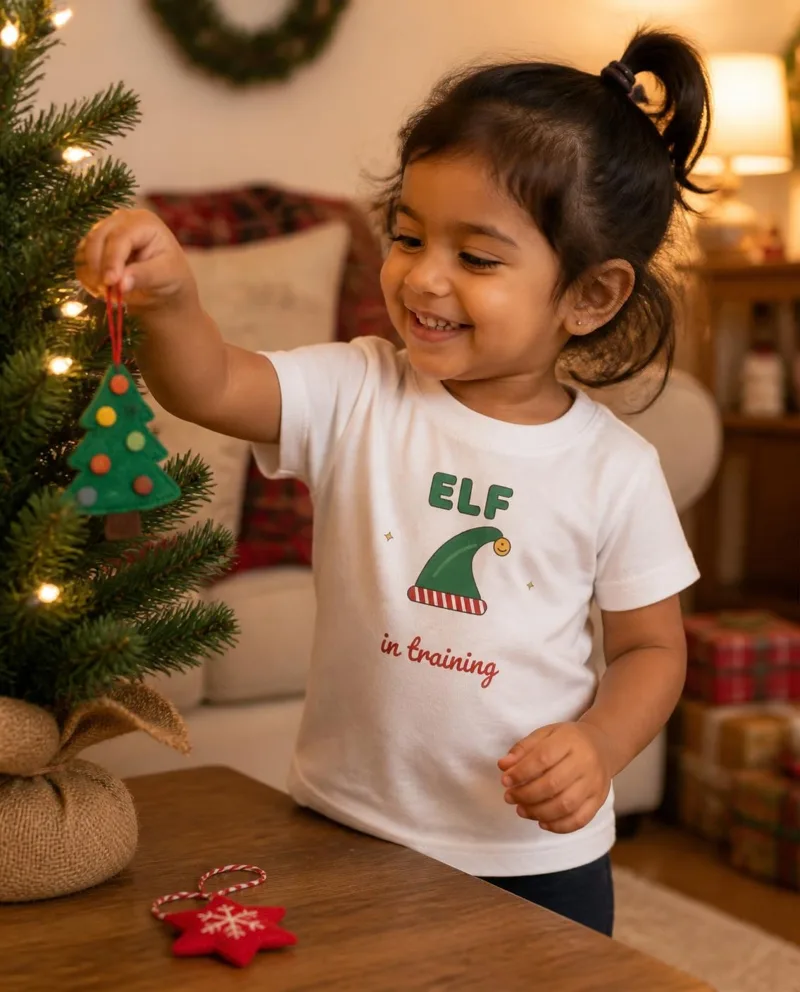 Elf in Training toddler tee