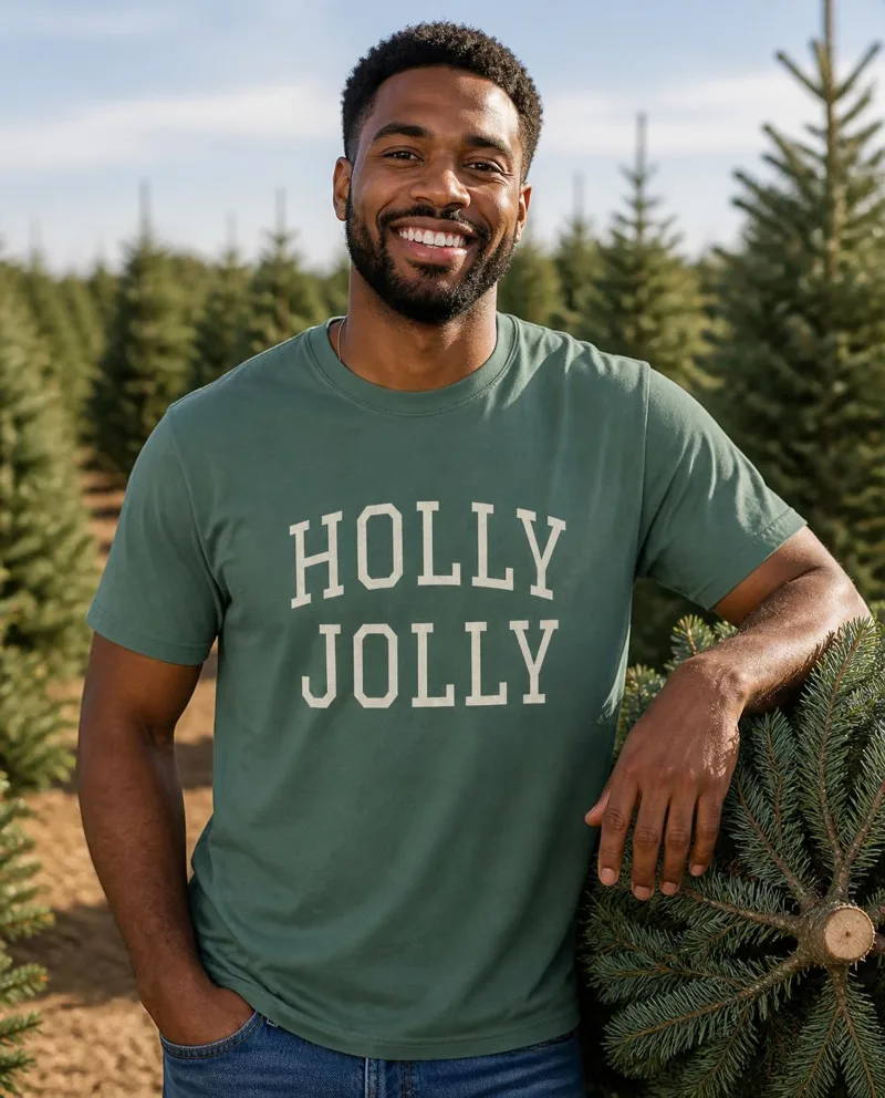 Holly Jolly comfort colors tee