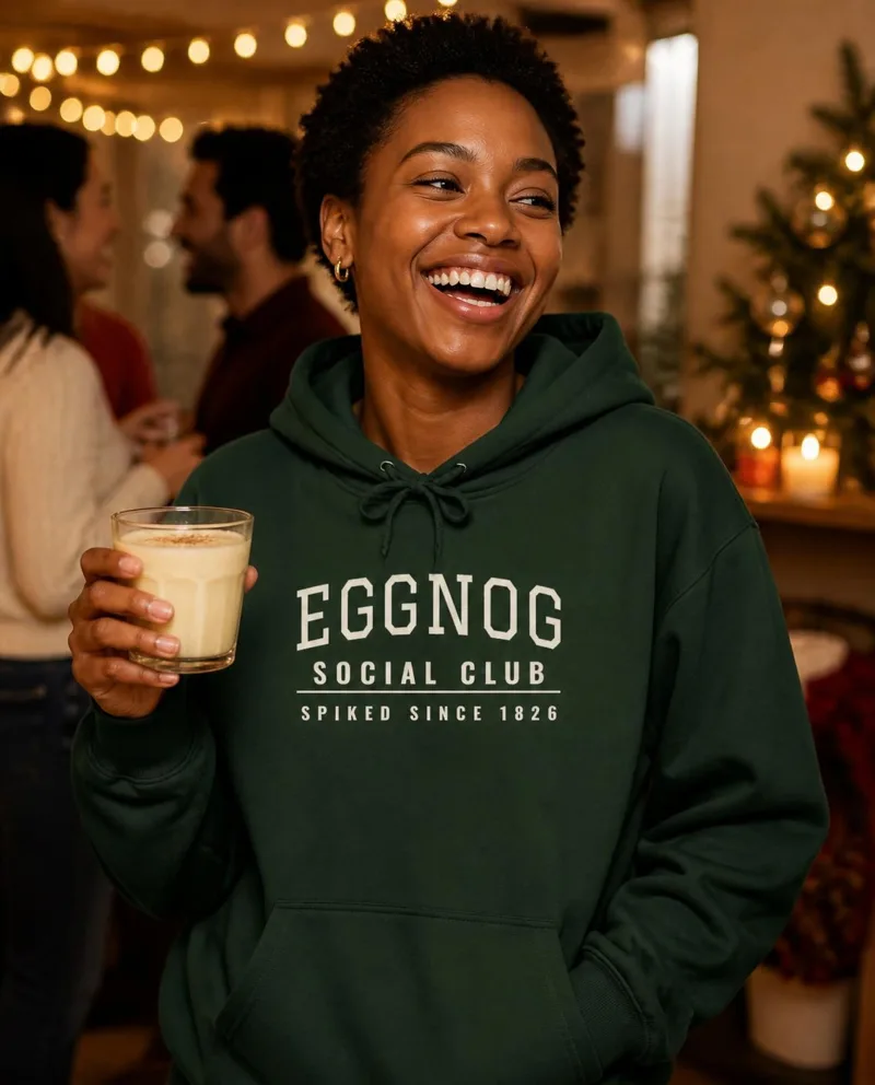 Eggnog Social Club hoodie