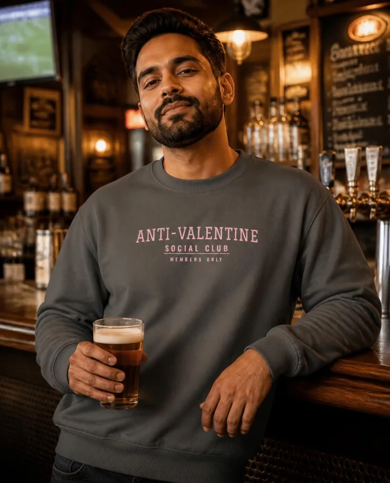 Anti-Valentine Social Club comfort colors crewneck