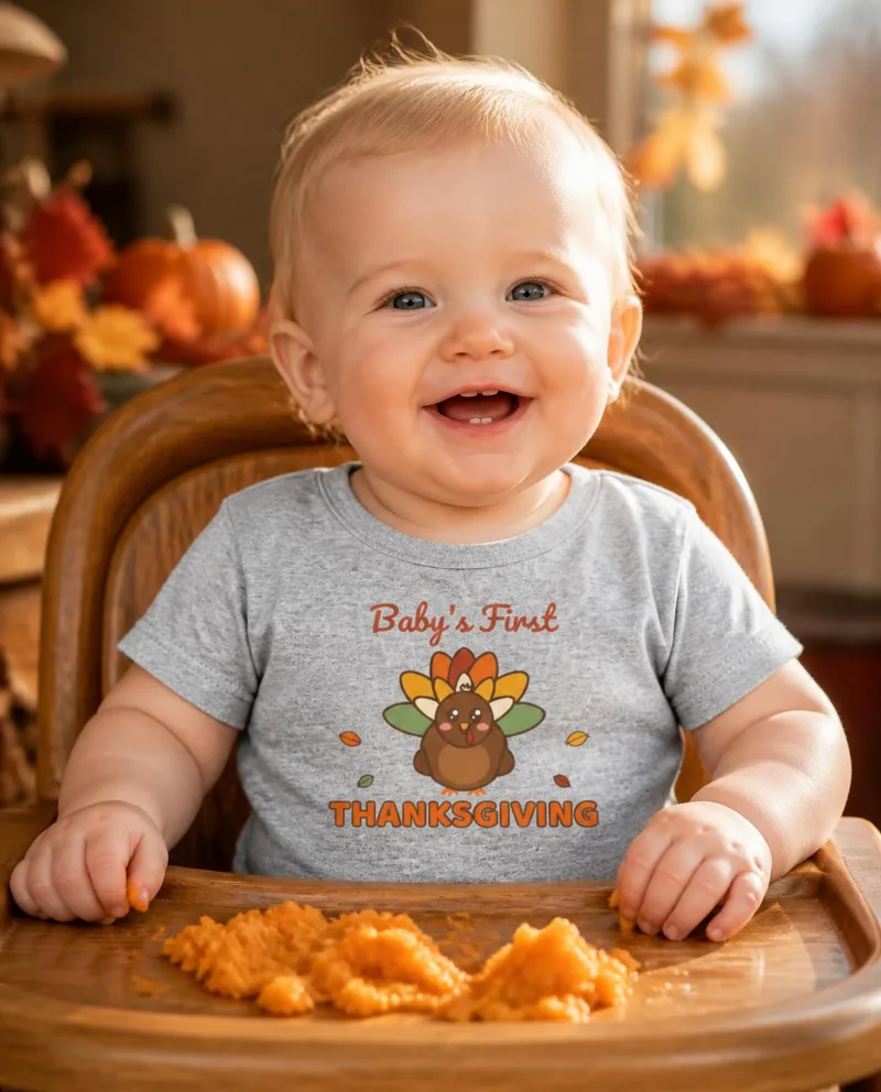 First Thanksgiving Turkey toddler tee