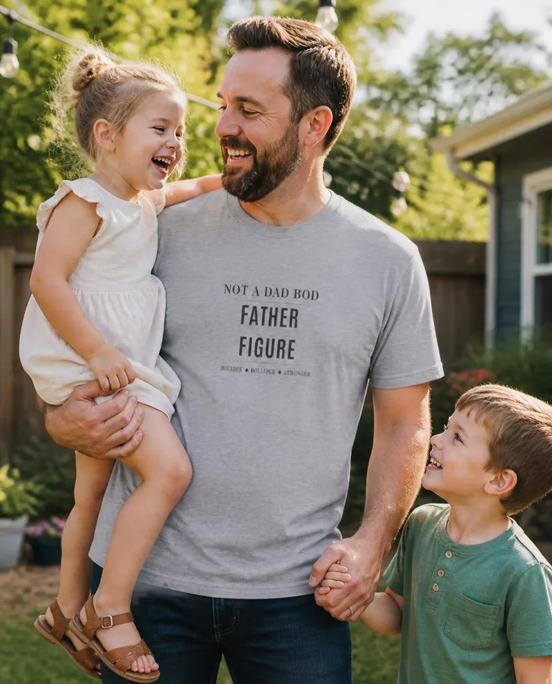 Father Figure, Bolder Rounder Stronger tee