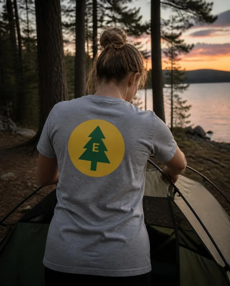 Camp Logo, Front and Back tee