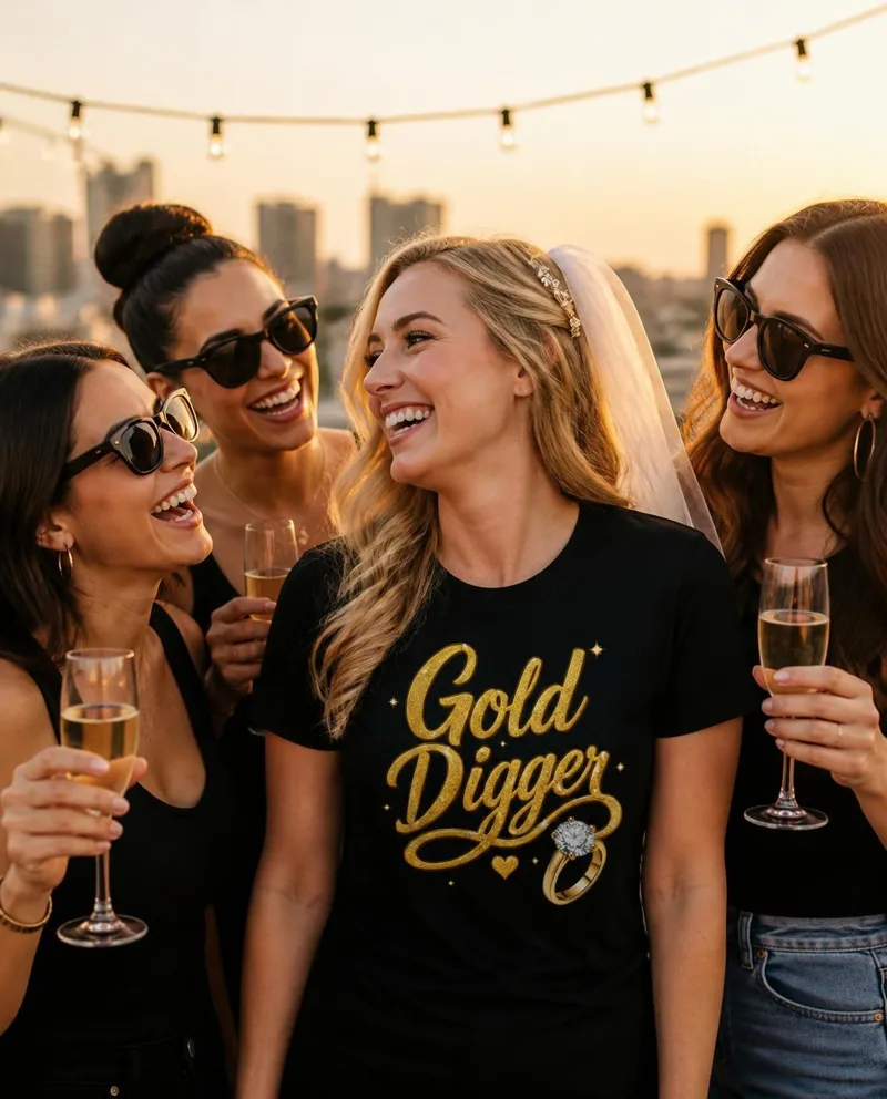 Gold Digger, Ring Script tee