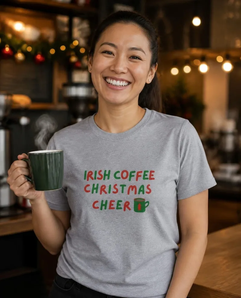 Irish Coffee Holiday Cheer tee