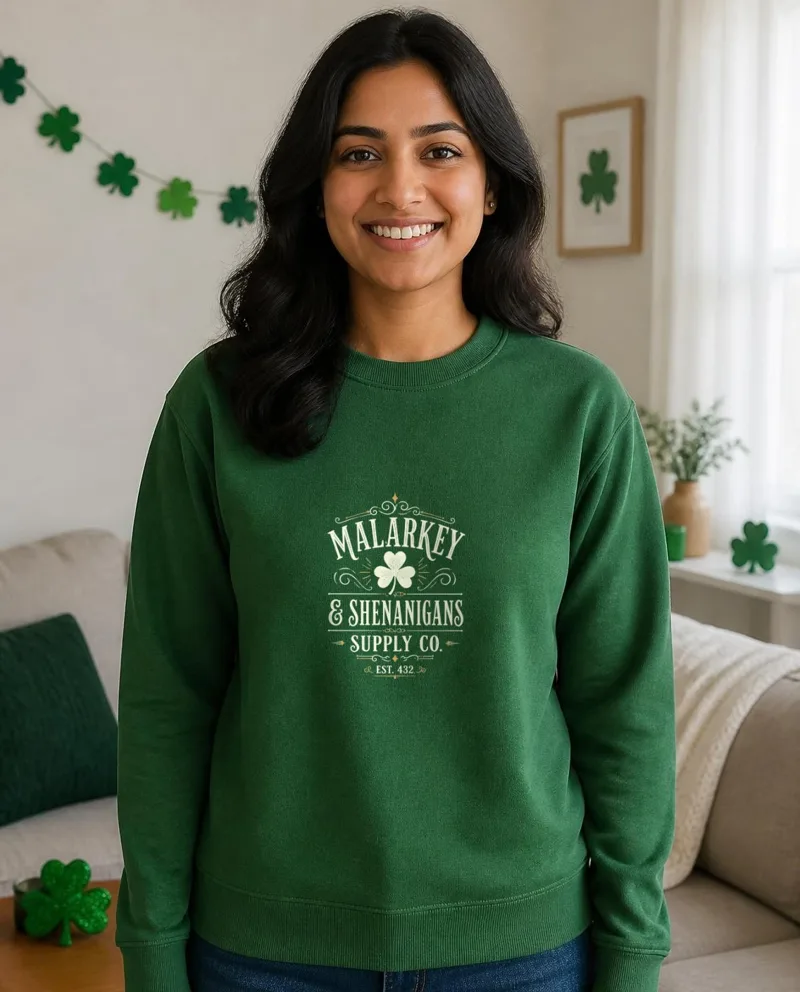 Malarkey and Shenanigans Supply Co crewneck sweatshirt