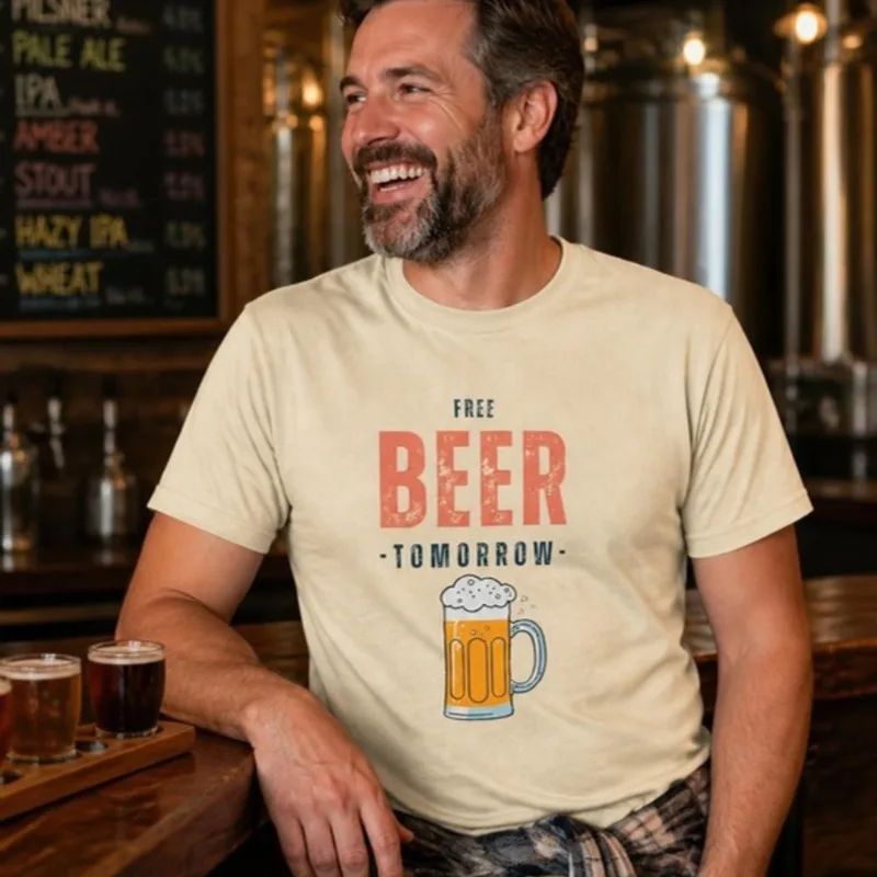 Free Beer Tomorrow tee